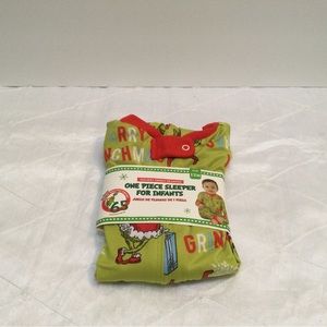 Dr Seuss/Grinch Infant Sleepwear. 12 months. New